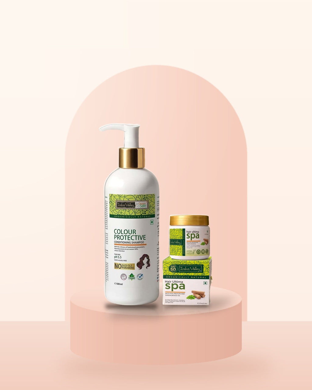 Nega po barvanju — darilni set: šampon z balzamom 500 ml in Ultima Spa 175 ml