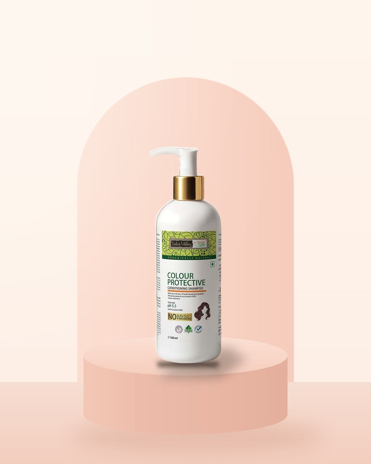 Šampon z balzamom za zaščito barve, 500 ml — Indus Valley